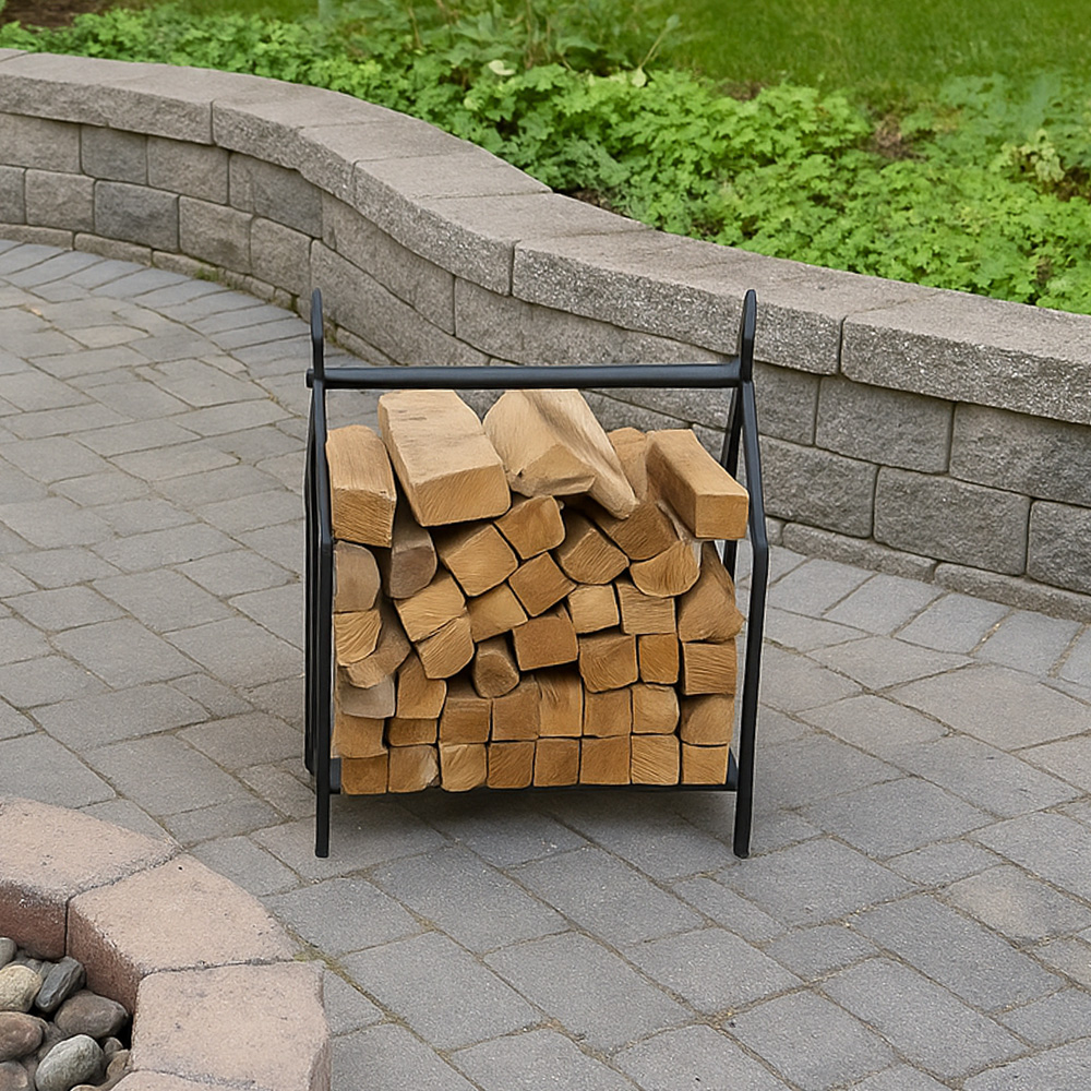 מתקן מעוצב מברזל לאחסון גזעי עץ דגם 98021 – תמונה 4