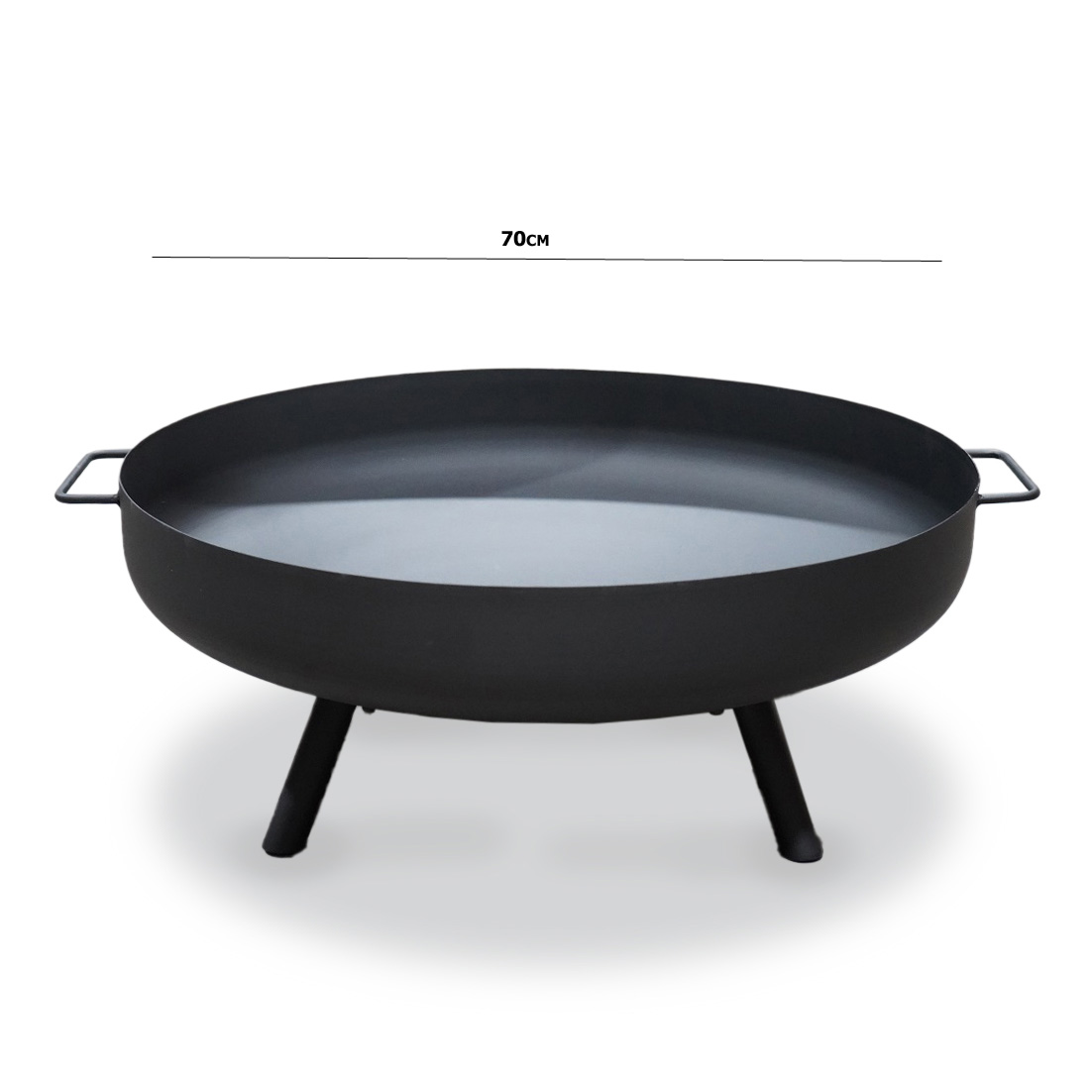 מדורת גן - קערת מדורה ממתכת בקוטר 70 ס"מ לחימום ובישול בגינה דגם 99553 – תמונה 5