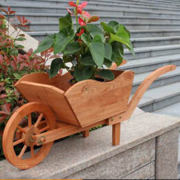 מריצת נוי מעץ מלא לגינה דגם 3108035