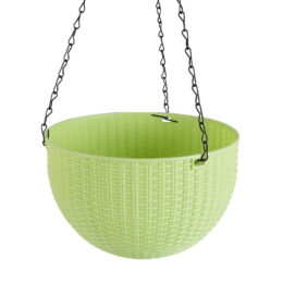 זוג עציצי פלסטיק עם שרשרת תליה דגם 3101185