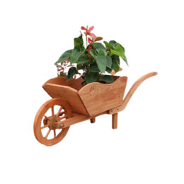 מריצת נוי מעץ מלא לגינה דגם 3108035