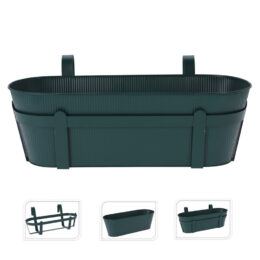 אדנית למעקה 51 ס"מ ממתכת עם מתקן תליה דגם 1001160