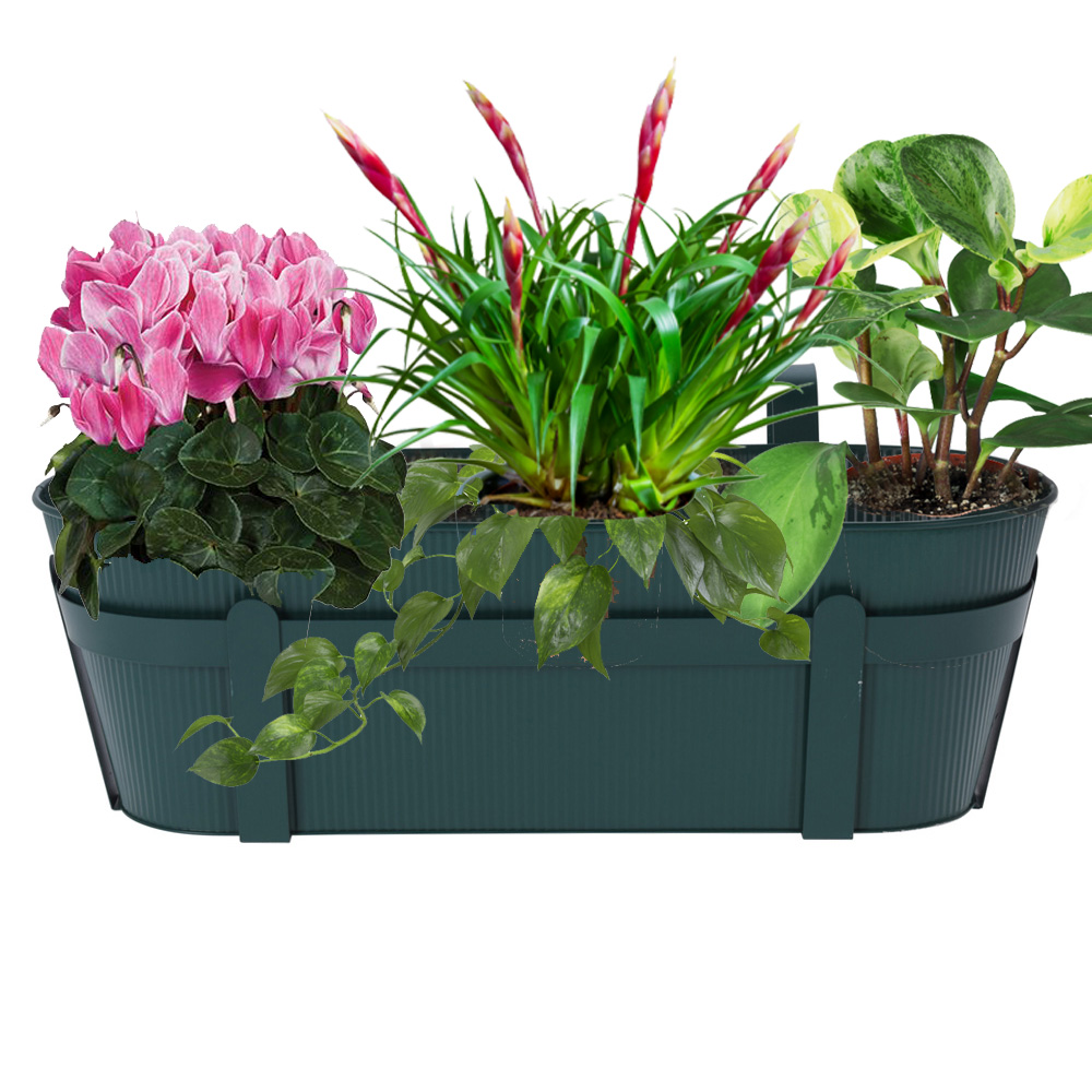 אדנית למעקה 51 ס"מ ממתכת עם מתקן תליה דגם 1001160 – תמונה 3