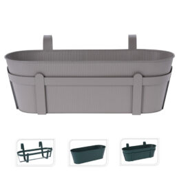 אדנית למעקה 36 ס"מ עם מתקן תליה דגם 1001180