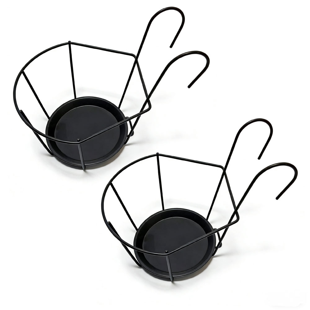 סט 2 מחזיקי עציצי תלייה על מעקה דגם 840061 – תמונה 6