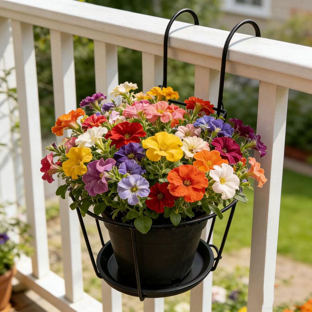 סט 2 מחזיקי עציצי תלייה על מעקה דגם 840061 – תמונה 4