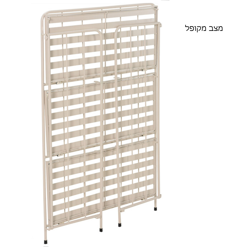 מעמד לעציצים דקורטיבי 3 קומות מברזל בגוון אופוויט דגם 71000670 – תמונה 3