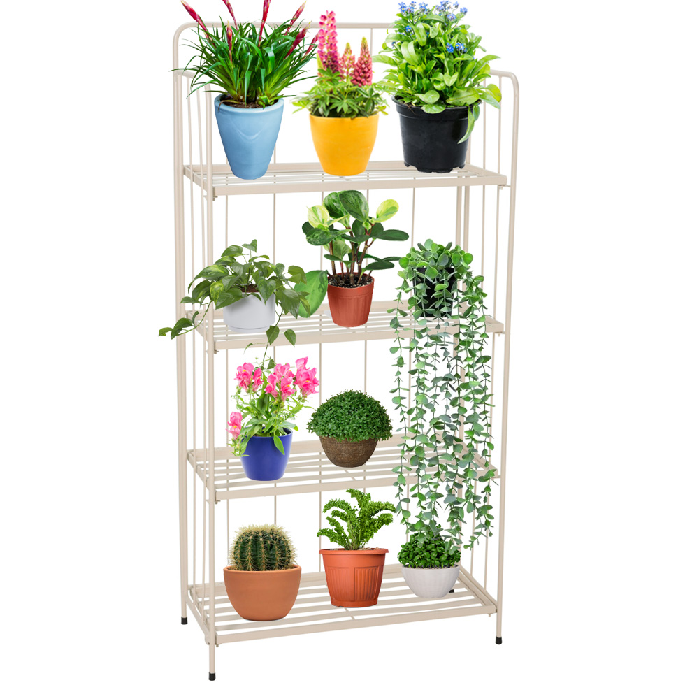 מעמד לעציצים דקורטיבי 4 קומות מברזל דגם 71000690 – תמונה 2