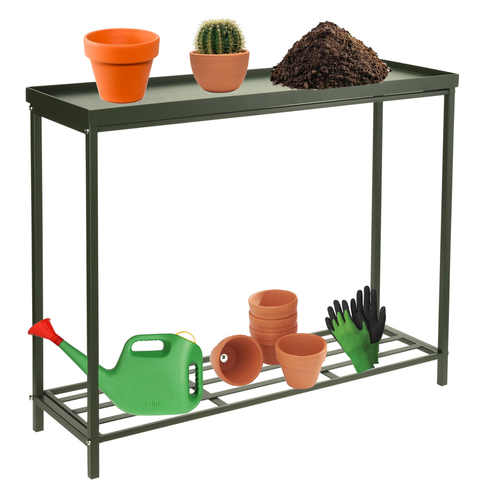 שולחן צד - מעמד לעציצים דקורטיבי מברזל דגם 99001200 – תמונה 2