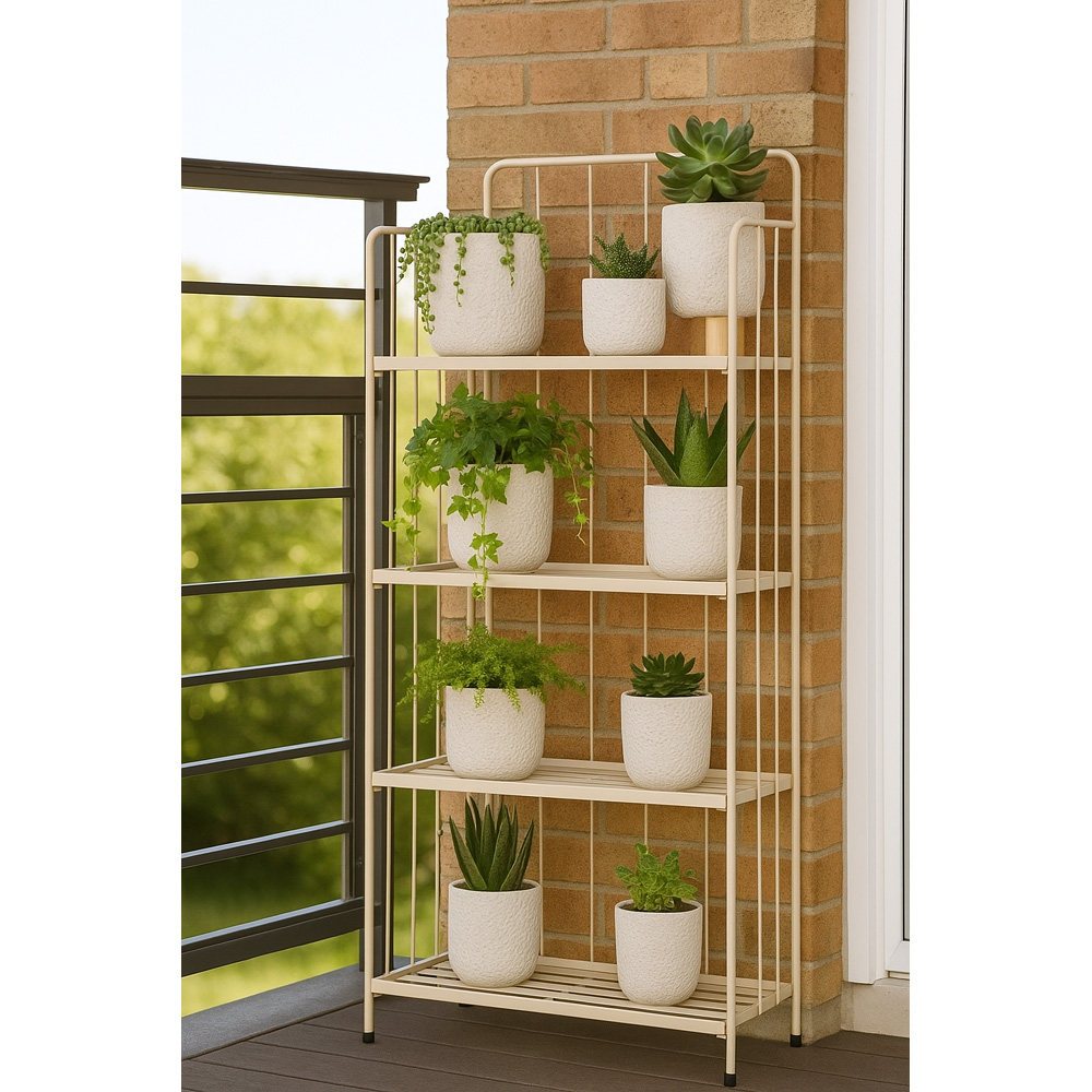 מעמד לעציצים דקורטיבי 4 קומות מברזל דגם 71000690 – תמונה 4