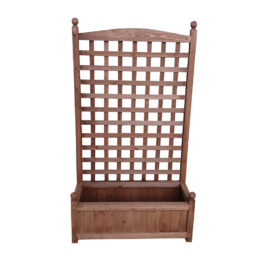 מעמד מעץ לאדנית עם רשת לטיפוס צמחים דגם 1007