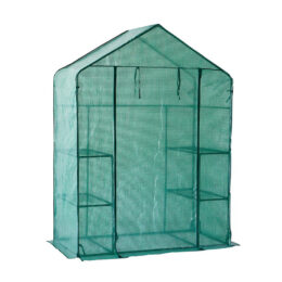 חממה ביתית 143X73 כוללת מדפים וכיסוי ירוק דגם 1608