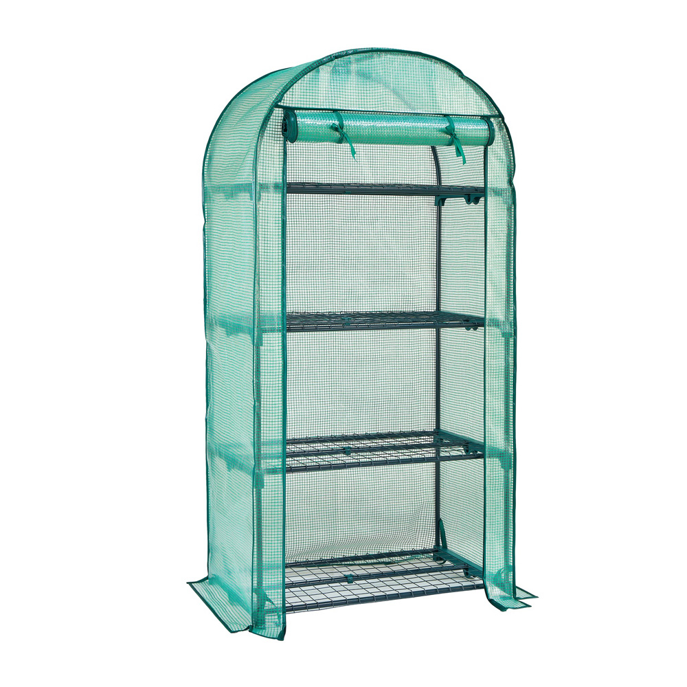 חממה ביתית עומדת 80x160 כוללת מדפים וכיסוי דגם 1612