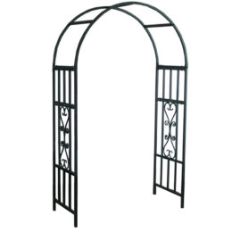 קשת לצמחים מטפסים בגינה – שער כניסה ממתכת ברוחב 114 ס"מ דגם פטל