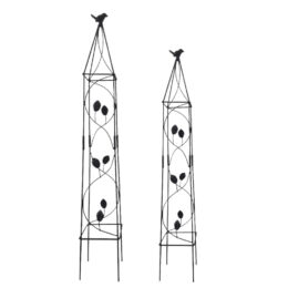 זוג מתקני הדליה לתמיכת צמחים 100+80 ס"מ דגם 0020