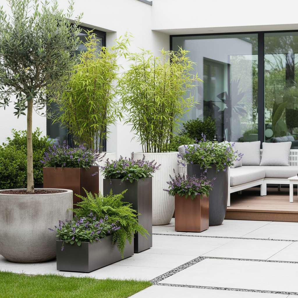 עציצים גדולים לגינה