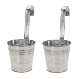 סט 2 מחזיקי עציץ לתלייה על מעקה דגם 159021310