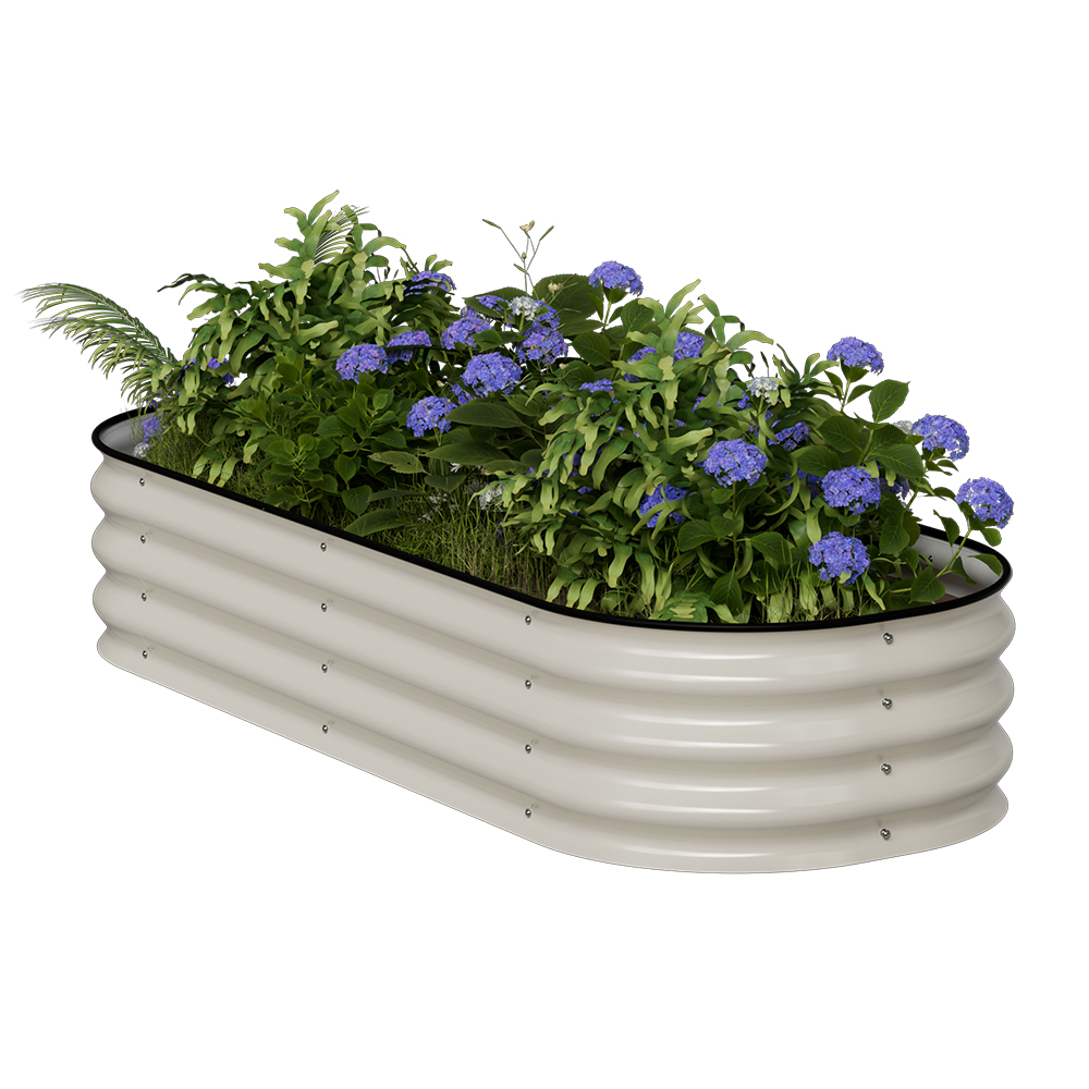 אדנית מתכת מודולרית קרם דגם 4N1-11, מורכבת ומוכנה לשתילה