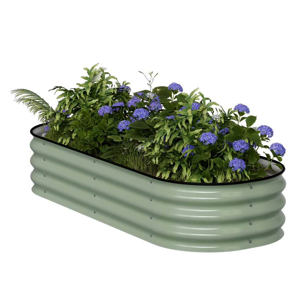 אדנית מתכת מודולרית ירוקה 4N1-11 לגידול ירקות וצמחים